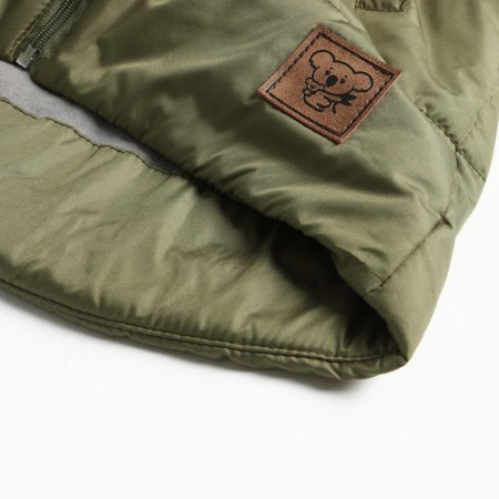 Children's vest, khaki color, height 86 cm-4