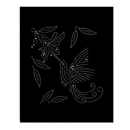 Embroidery with sequins "Hummingbird"-2