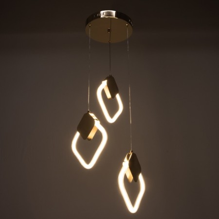 Lamp Bayerlux 1794/3 LED 72W 3000k gold 43x43x23-123cm-2