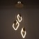 Lamp Bayerlux 1794/3 LED 72W 3000k gold 43x43x23-123cm