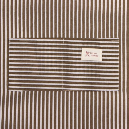 Apron of the Dolyana with a pocket, central brown, 70*65 ± 4cm, 100% HL, Rogozhka-4