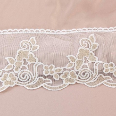 A set with a blanket "Tiara", size 160x220 cm, 160x240 cm, 50x70 cm, coffee color-2