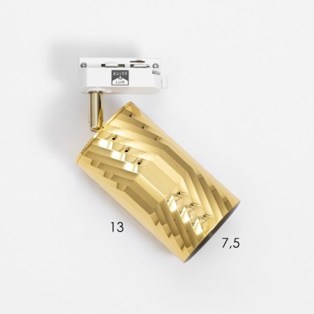 TRUKAL LOMK "Aliser" GU10 220V gold 7.5x7.5x20 cm-9