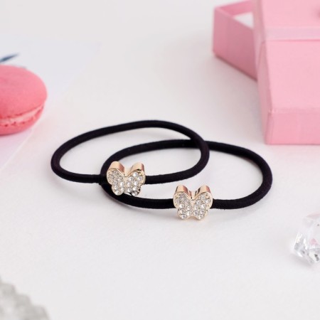Hair gum "Ariana" (set 2 pcs) butterfly-1