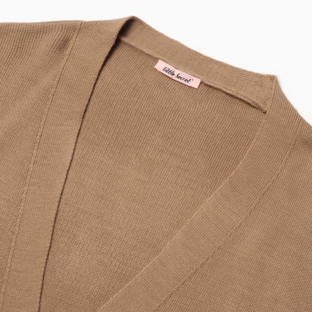Cardigan female, beige color, one size (42-46)-4