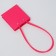Flower bag, square, raspberry, moisture -resistant, 13x12x12 cm