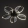 Astrid chandelier 5XLED 110W 3000-6000K RGB black 65x65x8cm