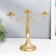 Summary Metal for 3 candles "Provence" gold 30x13x32 cm