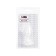Anal plug Toyfa, acrylic, white color, 8 cm, D 2.8 cm