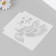 Stencil plastic "bird" set 6 pcs 13x13 cm