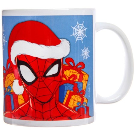 New Year mug 350 ml, spiderman