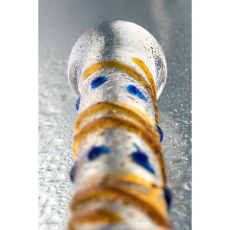Unrealistic phallimitator Sexus Glass, glass, transparent, 17.5 cm-7