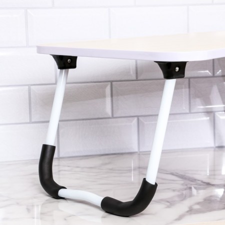 Table - breakfast tray, for a laptop, folding, white, 60x40 cm-7