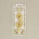 Candle for the cake the number "Golden Pattern", 10.2 cm, digit "3"