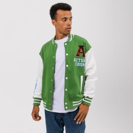 The male bomber is formed, the color is green, size 52 (2xl)