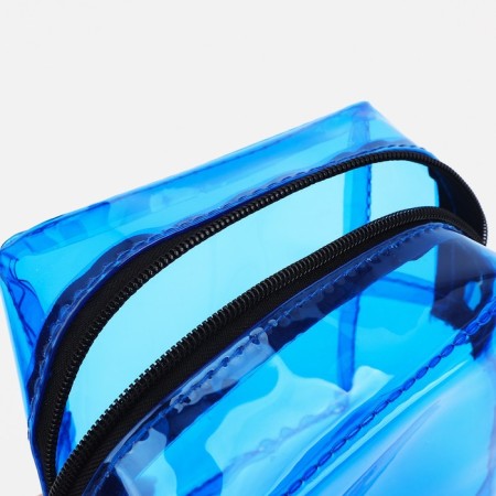 Lightning cosmetic bag, blue color-2