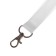 Badge tape width-20 mm, length-90cm with metal carbine, white