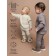 Sweater Children's Knitted Amarobaby Warm, height 98 cm, brown color