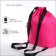 Back for shoes with pockets, pink color