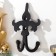 Hooks decorative cast iron "Forged peak" 16x10x4 cm