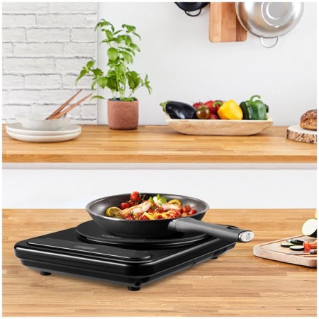 Induction tile KitFort KT-163, 1400 watts, 1 burner, timer, black-1