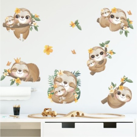 Stick plastic interior color "Babies Lenovzers" set 2 sheets 30x90 cm