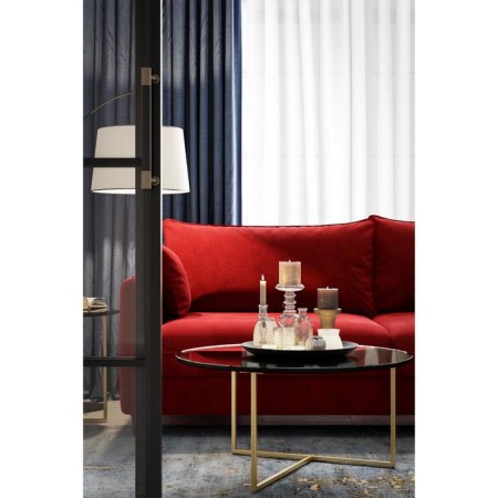 Magazine table "Majore Glass", 800 × 800 × 390 mm, black color Lacobel