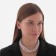 Set 2 subjects: chocker, earrings "celebration" trio, white-silver color, 30 cm