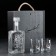 Set "impenetrable. Limited black", curtain with a bullet, 2 cups for whiskey with a bullet