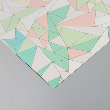 Scrapbooking paper "Browned linenia" density 180 grams set 5 pcs 30.5x32 cm-3
