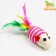 Sizalevaya mouse, 7 cm, pink/white