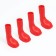 Rubber boots for dogs, high, size L (6 x 4, 4 x 9 cm), red