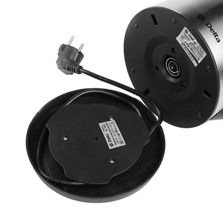 Electric kettle Delta DL-1033, metal, 2 l, 1800 watts, silver-4
