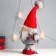 Interior doll "Santa Claus in a red cap with a fur bomb" 45x18x11 cm