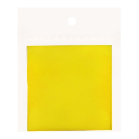 Block with a sticky edge, 76 mm x 76 mm, 100 sheets, fluorescent, yellow-1