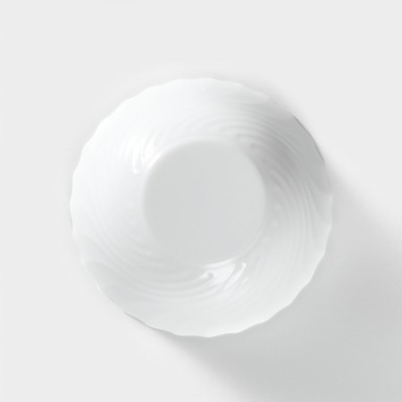 Trianon glass -ceramic salad -ceramic, 990 ml, d = 18 cm, white color-3