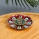 Boward Flower stand "Lotus Flower", 8.8 x 3 cm, enamel Red-blue mix