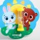 Baby cloth for teeth for teeth on a suction cup "Forest Friends", 3 minutes