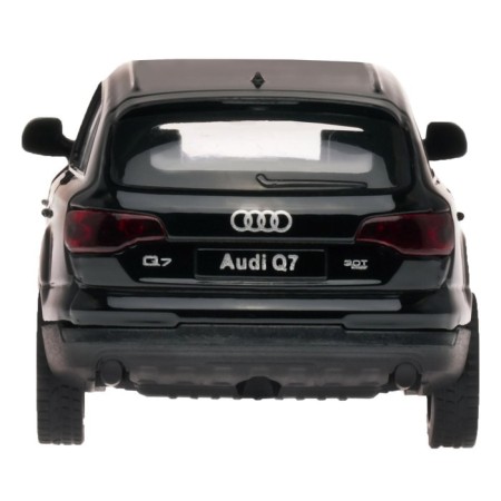 Metal machine Audi Q7 1:43, inertia, doors open, black color-7