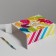Gift folding box, packaging, "balls", 22 x 30 x 10 cm