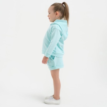 Костюм детский (толстовка, шорты) KAFTAN "Basic line", рост 122-128, цвет бирюзовый-1