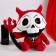 Soft toy "Demon", 35 cm