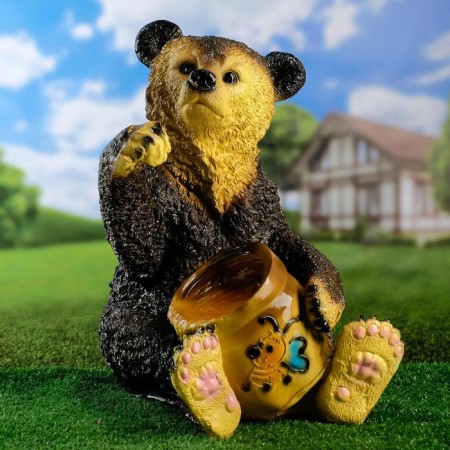 Garden figure "Bear with Honey Big" color