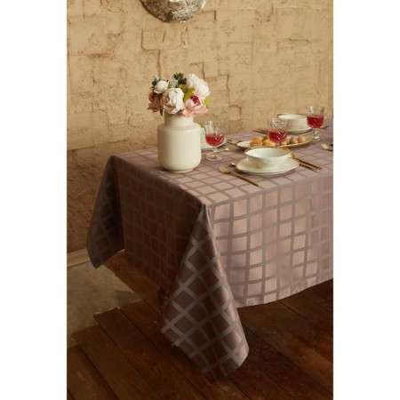 The tablecloth "Ethel" Geometry 150*180 +/- 3cm, cell, pl. 192 g/m2, hl with VGMO-1