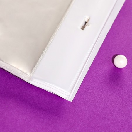 BOPP package with an adhesive valve, transparent 20 x 25/4 cm, euroglos, 30 μm-5