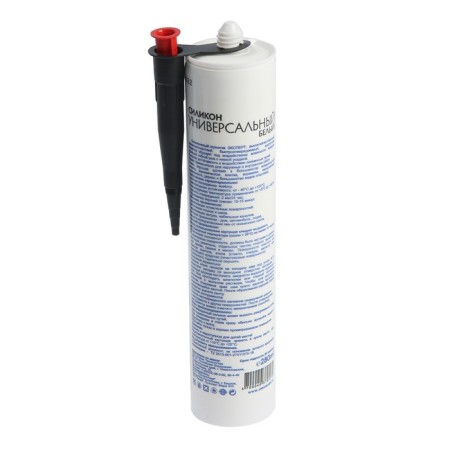 Sealant "Expert", silicone, universal, white, 280 ml-1