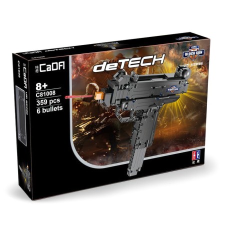 Designer weapon techno "Uzi Automatic", 359 parts, 6 bullets, shoots-5