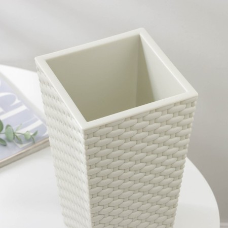 Kashpo for flowers with an insert "Ratang", insert 1.5 l, white color-2