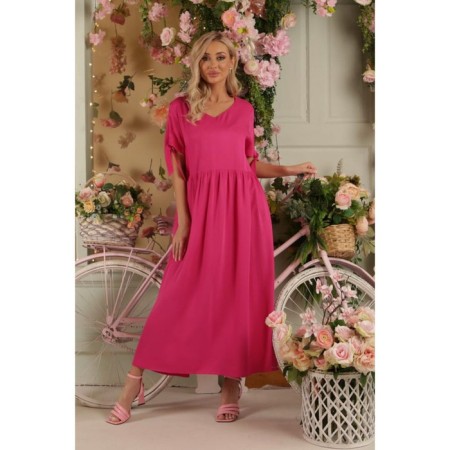 Women's dress, size 46, fuchsia color