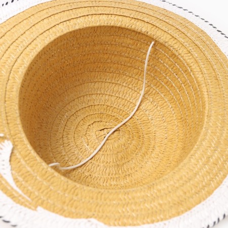 Hat for the girl Minaku "Puppet", size 50, beige color-6